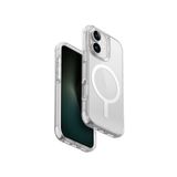 UNIQ Combat (Luminous) Telefon Kılıfı Hybrid iPhone 16 (2024) 6.1, MAGCLICK Charging (LUME-Beyaz) ile Uyumlu Telefon Kılıfı