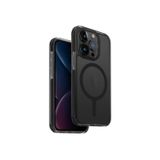 UNIQ Combat MagClick Telefon Kılıfı iPhone 15 Pro ile Uyumlu, Manyetik Şarj Uyumlu (Siyah)