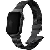 Uniq Dante Pro Watch 44/45/46/49 mm Siyah Çelik Örgü Akıllı Saat Kordon - Standart