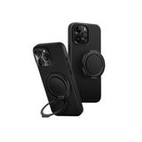 UNIQ Hibrid KEVA AIR Telefon Kılıfı GRIPFIT Premium ile Uyumlu iPhone 16 PRO MAX (2024) 6.9, MAGCLICK Şarj (Karbon Siyah)