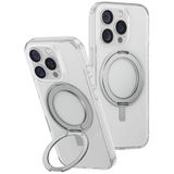UNIQ Hibrid SWIVIX Telefon Kılıfı iPhone 16 PRO ile Uyumlu 360 Dönen Destek Çubuğu (Şeffaf)