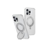 UNIQ Hibrid SWIVIX Telefon Kılıfı iPhone 16 PRO MAX ile Uyumlu, 360 Dönen Destek Çubuğu (Şeffaf)