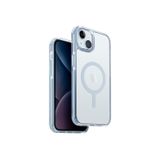 UNIQ iPhone 15 Plus ile Uyumlu Savaş Telefon Kılıfı, MagClick Manyetik Şarj Uyumlu (AliceBlue)