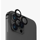 Uniq iPhone 15 Pro Max Optix Alüminyum Siyah Kamera Lens Koruyucu