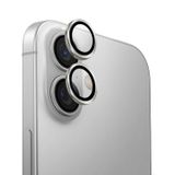 Uniq iPhone 16-16 Plus Optix Alüminyum Gümüş Kamera Lens Koruyucu