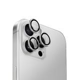 Uniq iPhone 16 Pro-16 Pro Max Optix Alüminyum Gümüş Kamera Lens Koruyucu