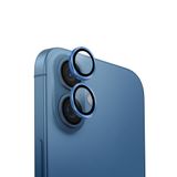 UNIQ iPhone 16 ve iPhone 16 Plus ile uyumlu OPX ALÜMİNYUM KAMERA LENS KORUYUCU (İnci Mavisi)