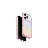Uniq iPhone 17 Pro Iridescia Magsafe Rainbow Pembe Uyumlu Telefon Kılıfı
