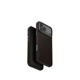Uniq iPhone 17 Pro Keva Edge Slim Aramid Magsafe Desenli Turuncu Uyumlu Telefon Kılıfı