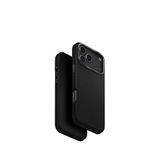 Uniq iPhone 17 Pro Max Lyden Magsafe Deri Siyah Uyumlu Telefon Kılıfı