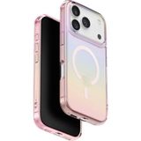 Uniq Iridescia iPhone 17 Pro Rainbow Pembe Magsafe Uyumlu Telefon Kılıfı - Standart