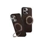 UNIQ KEVA Air iPhone 16 Pro Kılıfı (Kahverengi) + Çıkarılabilir Manyetik Kavrama Halkası | Premium Paket Seti