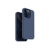 UNIQ Lino Hue Telefon Kılıfı iPhone 15 Pro ile Uyumlu, MagClick Manyetik Şarj Uyumlu (Derin Mavi)