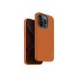 UNIQ Lino Hue Telefon Kılıfı iPhone 15 Pro ile Uyumlu, MagClick Manyetik Şarj Uyumlu (LinoOrange)