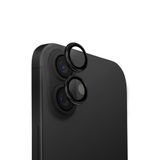 UNIQ OPX ALÜMİNYUM KAMERA LENS KORUYUCU iPhone 16 ve iPhone 16 Plus ile uyumlu, Gece Siyahı