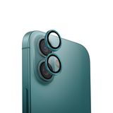 UNIQ OPX ALÜMİNYUM KAMERA LENS KORUYUCU iPhone 16 ve iPhone 16 Plus ile uyumlu, Zümrüt