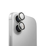 UNIQ OPX ALÜMİNYUM KAMERA LENS KORUYUCU iPhone 16 ve iPhone 16 Plus, Sterling (Gümüş) ile uyumlu