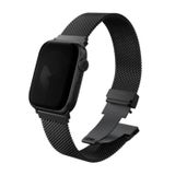 Uniq Watch Ultra 49 Mm Dante Pro Çelik Örgü Kordon Siyah