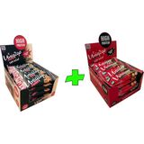 UNIQ2GO Crunchy Mıdı 40 G.- Fıstık Ezmeli Proteinli Bar 16'lı + UNIQ2GO Chocodark Mıdı 38 G. Fındıklı Protein Bar 16'lı (Toplam 32 li Bar) - 40 gr
