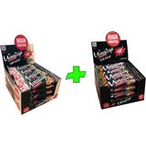 UNIQ2GO Crunchy Mıdı 40 G.- Fıstık Ezmeli Proteinli Bar 16'lı + UNIQ2GO Power Mıdı 38 G. Bademli Protein Bar 16'lı (Toplam 32 li Bar) - 38 gr