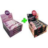 UNIQ2GO Crunchy Mıdı 40 G.- Fıstık Ezmeli Proteinli Bar 16'lı + UNIQ2GO Tatlı-Ekşi Pre-Probiyotik Mıdı 38 G. Çilekli Protein Bar 16'lı (Toplam 32 li Bar) - 40 gr