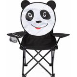 Uniqamp Panda Temalı Siyah Beyaz Çocuk Kamp Sandalyesi