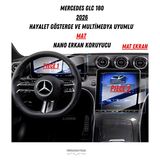 Uniqanatolia Mercedes GLC 180 2026 Hayalet Gösterge ve Multimedya Uyumlu Set Mat Ekran Koruyucu