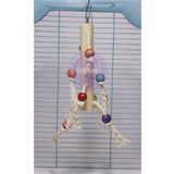 UniqBirdToys Ahşap Boncuklu Kuş Oyuncağı