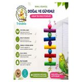 UniqBirdToys Kuş Kafes Zilli Çiğneme Oyuncağı Renkli