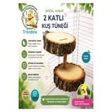 UniqBirdToys Trendme Ahşap Hamster Ve Kuş Merdiveni 2 Basmak
