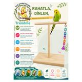 UniqBirdToys Trendme Dinlenme Kuş T Tüneği Zilli ( Sultan, Muhabbet, Cennet Vb)