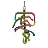 UniqBirdToys TrendMe Doğal Ahşap İpli Kuş Oyuncağı