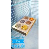 UniqBirdToys Trendme Doğal Ahşap Tadımlık Kuş Yemliği