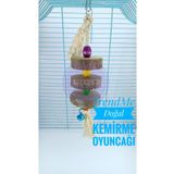 UniqBirdToys Trendme Doğal Zilli Kuş Kemirme Oyuncağı