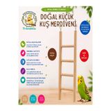 UniqBirdToys TrendMe Renksiz Ahşap Kuş Tırmanma Merdiveni