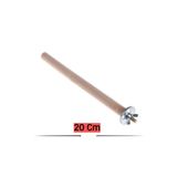 UniqBirdToys Trendme Uniq Bird Toys 2 Adet Ahşap Kuş Tüneği 20cm