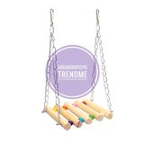 UniqBirdToys Uniq Bird Toys Ahşap Ham Kuş Oyun Salıncağı ( Hamak )