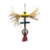 UniqBirdToys Uniq Bird Toys Püsküllü Gülen Yüz Kuş Oyuncağı