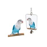 UniqBirdToys Uniq Bird Toys Zilli Dikdörtgen Kuş Aynası Oyuncağı ( Muhabbet Cennet Vb. )