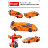 Uniqlion Tek Tuş Ile Robot Olan Uzaktan Kumandalı Araba - Turuncu