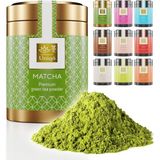 Uniqo Premium Japon Matcha Tozu 30 gr Şeker İlavesiz Vegan, Metal Kutuda