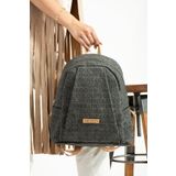 unique crane bags KOT DESEN DERİ KADIN SIRT ÇANTASI