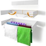 Unique Design Belize 70 cm Beyaz Duvara Monte Katlanabilir Çamaşır Askısı Yüksek Kapasite ile Tasarlandı