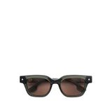 Unique Design Milano The Gleam 22 Ayar Beyaz Altın Kaplama Haki Asetat Unisex Güneş Gözlüğü - Yeşil