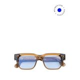 Unique Design Milano The Spark 22k Beyaz Altın Kahverengi Asetat Unisex Güneş Gözlüğü
