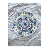 unique florya Dekoratif Duvar Tabağı Mutfak Bahçe Balkon Süsü Desenli Çiçekli Renkli Mandala Etnik Tabak No:29