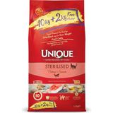 Unique Kısırlaştırılmış Kedi Maması Somonlu 10+2 kg