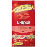 Unique Sterilized Kısırlaştırılmış Somonlu Yetişkin Kedi Maması 10 KG + 2 KG