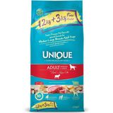 Unique Süper Premium Kuzu Etli Orta ve İri Irk Yetişkin Köpek Maması 12+3 kg Hipoalerjenik İçerik