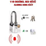 Uniquem 110 Desibel Sesli Alarmlı Koruyucu Asma Kilit XLK404